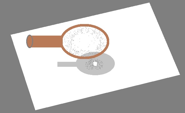 pointing a paper sheet to burn using a lens