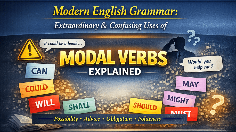 Modern English Grammar: Extraordinary & Confusing Uses of Modal Verbs Explained