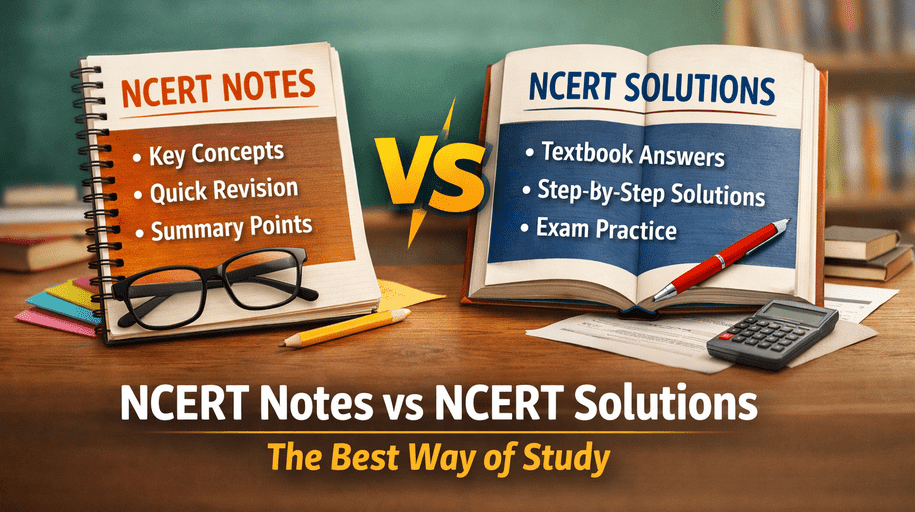 NCERT Notes vs NCERT Solutions : The Best Way of Study for Students
