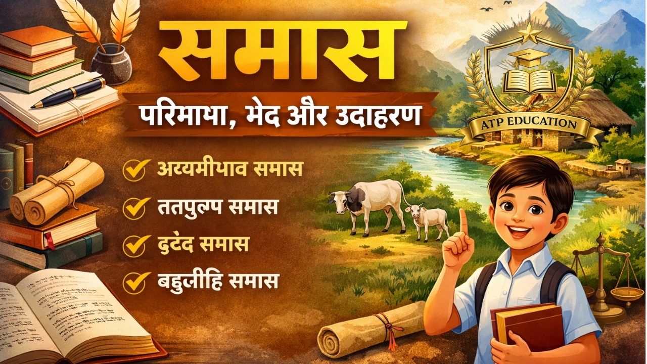 समास – परिभाषा, भेद, उदाहरण और समास विग्रह | Hindi Grammar Complete Guide